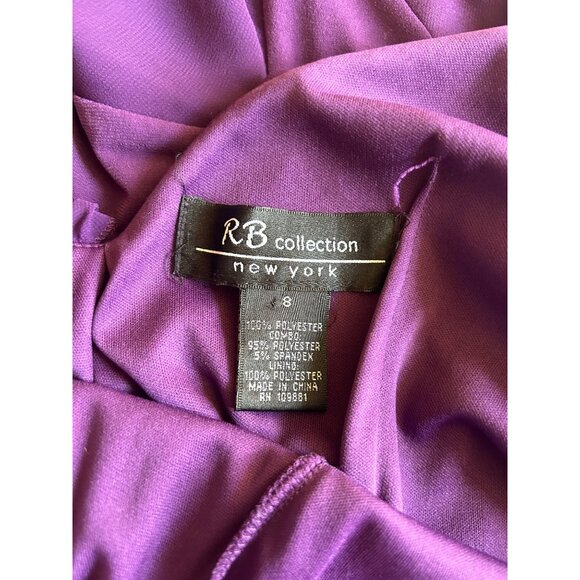 Y2K Asymmetrical Dress Size 8 Purple Layered Ruffles Fairy Core Ballet Core - Picture 3 of 8
